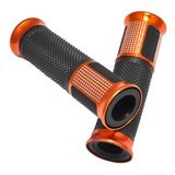 Universal 7-8 Inch Aluminium Rubber Handlebar Hand Grips9